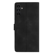For Samsung Galaxy S25+ 5G Flower Butterfly Embossing Pattern Leather Phone Case(Black)
