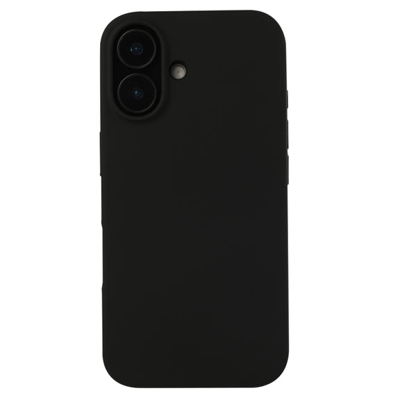 For iPhone 16 Liquid Silicone Phone Case(Black)