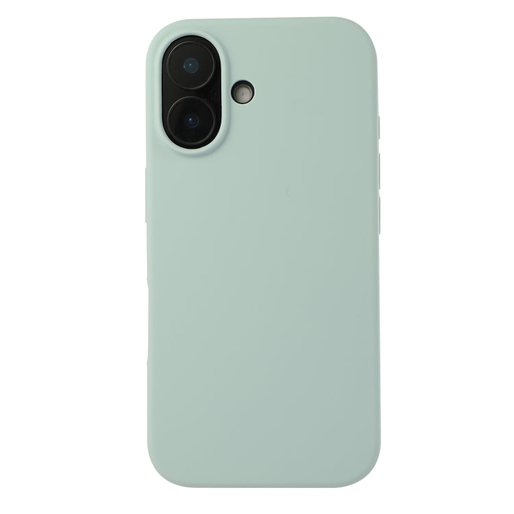 For iPhone 16 Plus Liquid Silicone Phone Case(Emerald Green)