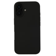 For iPhone 16 Plus Liquid Silicone Phone Case(Black)