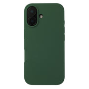 For iPhone 16 Plus Liquid Silicone Phone Case(Clover Green)