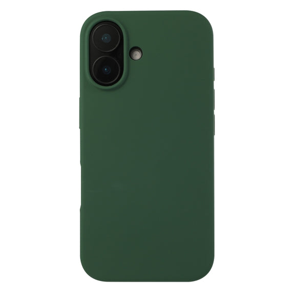 For iPhone 16 Plus Liquid Silicone Phone Case(Clover Green)