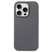 For iPhone 16 Pro Liquid Silicone Phone Case(Charcoal Black)