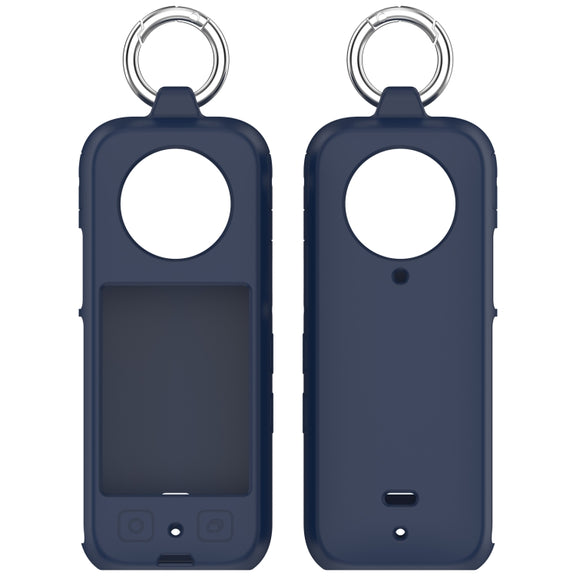 For Insta360 X3 Portable Silicone Protective Case(Midnight Blue)