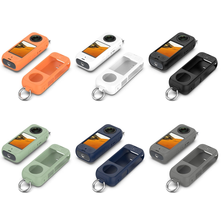 For Insta360 X3 Portable Silicone Protective Case(White)