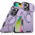 For iPhone 16 Pro Max Sliding Camshield Ring Holder Phone Case(Purple) - iPhone 16 Pro Max Cases by PMC TechLife | Online Shopping South Africa | PMC TechLife | Buy Now Pay Later Mobicred