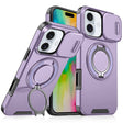For iPhone 16 Plus Sliding Camshield Ring Holder Phone Case(Purple) - iPhone 16 Plus Cases by PMC TechLife | Online Shopping South Africa | PMC TechLife | Buy Now Pay Later Mobicred