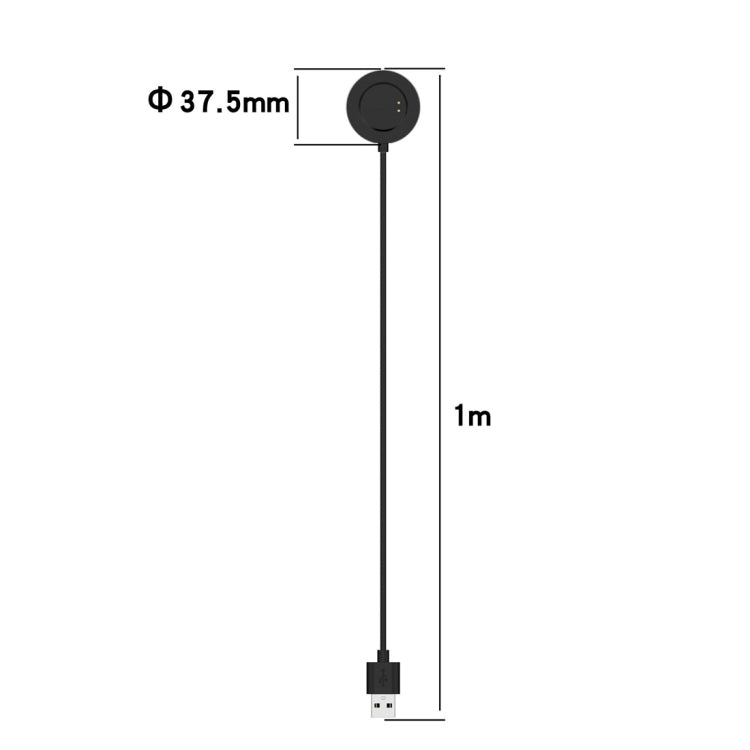For SKG V9 / V9 Pro Smart Watch Magnetic Charging Cable, Length: 1m(Black)