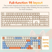 LANGTU L98 Wired RGB Gaming Keyboard(Cream White)
