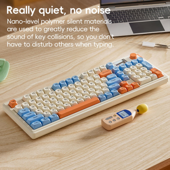 LANGTU L98 Wired RGB Gaming Keyboard(Cream White)