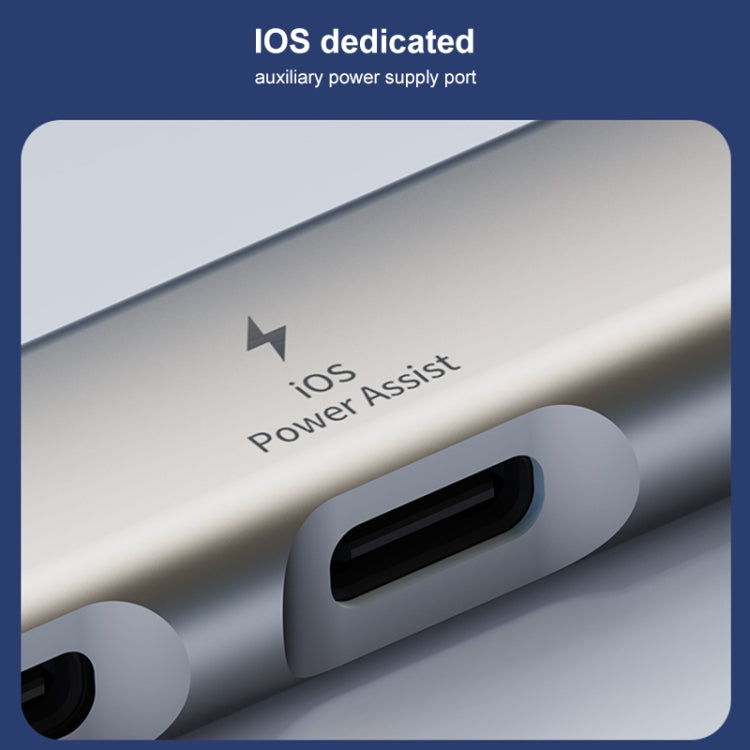 5 in 2 Multi-function HUB Adapter, Interface:USB-C / Type-C + USB-A(Grey)