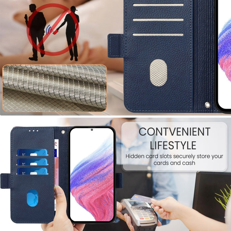 For Redmi K70 Ultra 5G Global Embossed Rose RFID Anti-theft Leather Phone Case(Dark Blue)