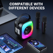 ONIKUMA L7 5W Karaoke Bluetooth Speaker with 2 Microphones(Black)
