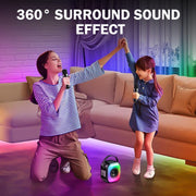 ONIKUMA L7 5W Karaoke Bluetooth Speaker with 2 Microphones(Black)