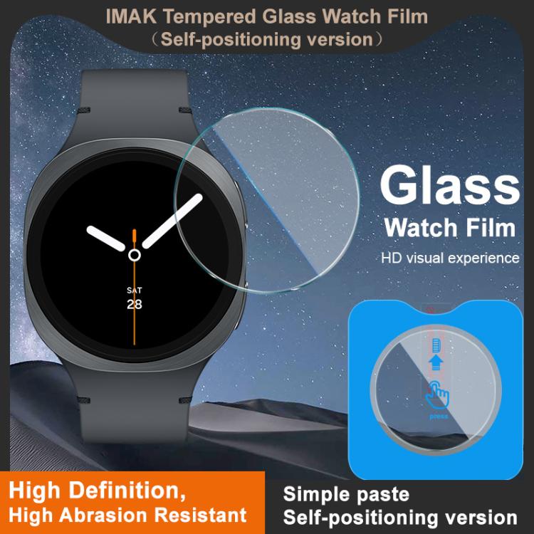 For Samsung Watch8 40mm BT imak Tempered Glass Watch Film, Self-positioning Version