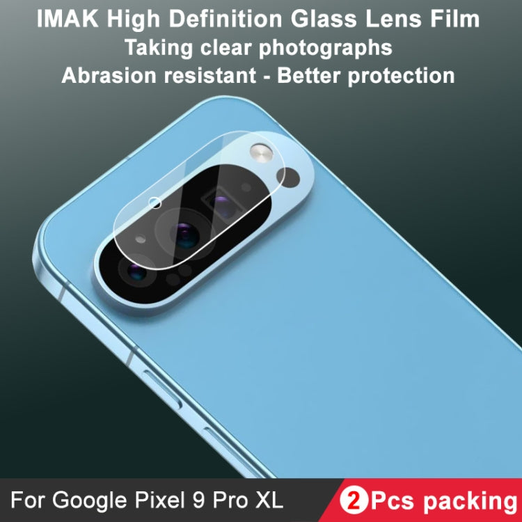For Google Pixel 9 Pro XL 2pcs/Set imak HD Glass Lens Film, Scaled Down Version