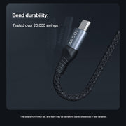 NILLKIN PD3.0 100W/27W USB-C / Type-C to USB-C / Type-C + 8 Pin Dual Power Fast Charging Data Cable, Length: 1.5m