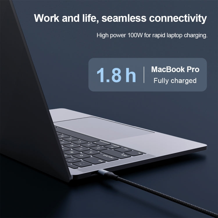 NILLKIN PD3.0 100W/27W USB-C / Type-C to USB-C / Type-C + 8 Pin Dual Power Fast Charging Data Cable, Length: 1.5m