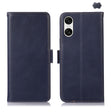 For Sony Xperia 10 VI Magnetic Crazy Horse Texture Genuine Leather RFID Phone Case(Blue) - Sony Cases by PMC TechLife | Online Shopping South Africa | PMC TechLife | Buy Now Pay Later Mobicred