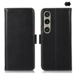 For Sony Xperia 1 VI Magnetic Crazy Horse Texture Genuine Leather RFID Phone Case(Black) - Sony Cases by PMC TechLife | Online Shopping South Africa | PMC TechLife | Buy Now Pay Later Mobicred