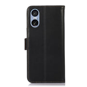 For Sony Xperia 5 VI Magnetic Crazy Horse Texture Genuine Leather RFID Phone Case(Black)