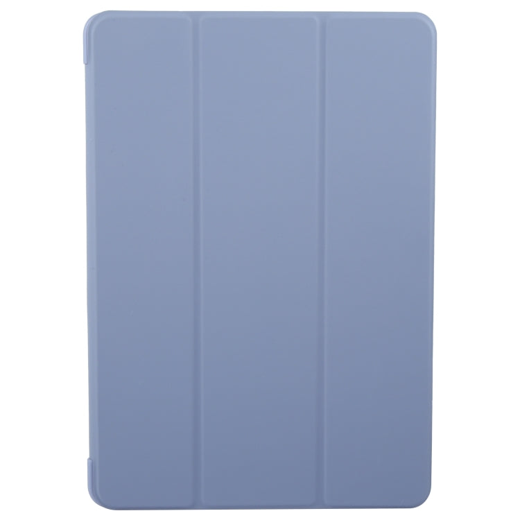For Huawei MatePad 11.5 S GEBEI 3-folding Holder Shockproof Flip Leather Tablet Case(Purple)