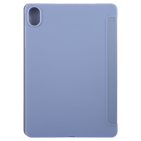 For Huawei MatePad 11.5 S GEBEI 3-folding Holder Shockproof Flip Leather Tablet Case(Purple)