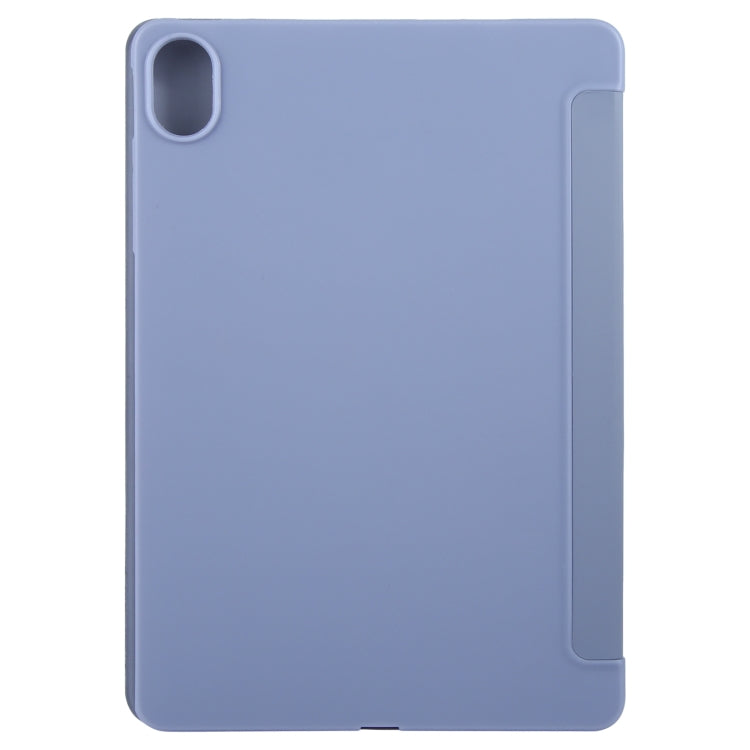 For Huawei MatePad 11.5 S GEBEI 3-folding Holder Shockproof Flip Leather Tablet Case(Purple)