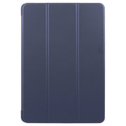 For Huawei MatePad 11.5 S GEBEI 3-folding Holder Shockproof Flip Leather Tablet Case(Dark Blue)