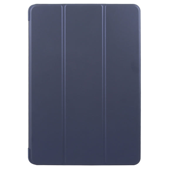 For Huawei MatePad 11.5 S GEBEI 3-folding Holder Shockproof Flip Leather Tablet Case(Dark Blue)