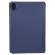For Huawei MatePad 11.5 S GEBEI 3-folding Holder Shockproof Flip Leather Tablet Case(Dark Blue)