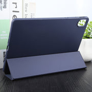 For Huawei MatePad 11.5 S GEBEI 3-folding Holder Shockproof Flip Leather Tablet Case(Dark Blue)