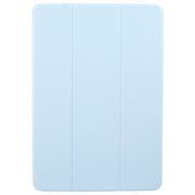 For Huawei MatePad 11.5 S GEBEI 3-folding Holder Shockproof Flip Leather Tablet Case(Sky Blue)