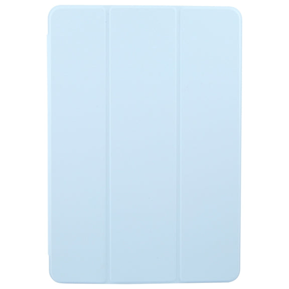For Huawei MatePad 11.5 S GEBEI 3-folding Holder Shockproof Flip Leather Tablet Case(Sky Blue)