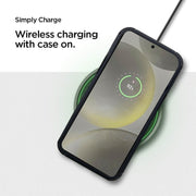 For Samsung Galaxy S25+ 5G Acrylic+TPU Transparent Shockproof Phone Case(Black)