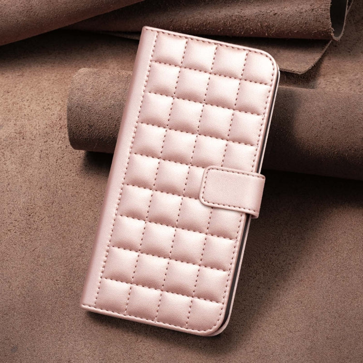 For Google Pixel 9 Square Texture Leather Phone Case(Rose Gold)