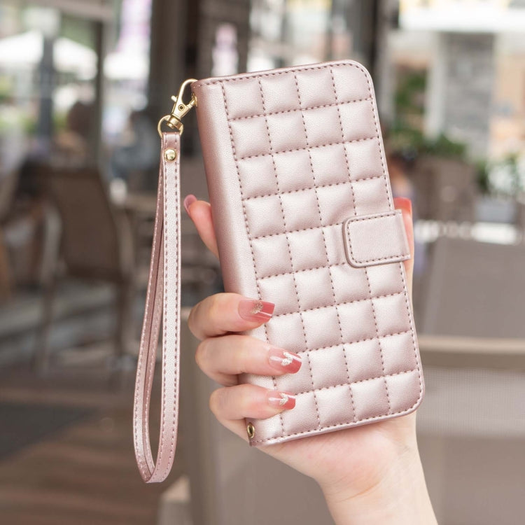 For Google Pixel 9 Square Texture Leather Phone Case(Rose Gold)