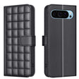 For Google Pixel 9 Square Texture Leather Phone Case(Black) - Google Cases by PMC TechLife | Online Shopping South Africa | PMC TechLife | Buy Now Pay Later Mobicred
