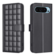 For Google Pixel 9 Pro Square Texture Leather Phone Case(Black)