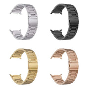 For Samsung Galaxy Watch Ultra 47mm Three Beads Steel Watch Band(Gold)