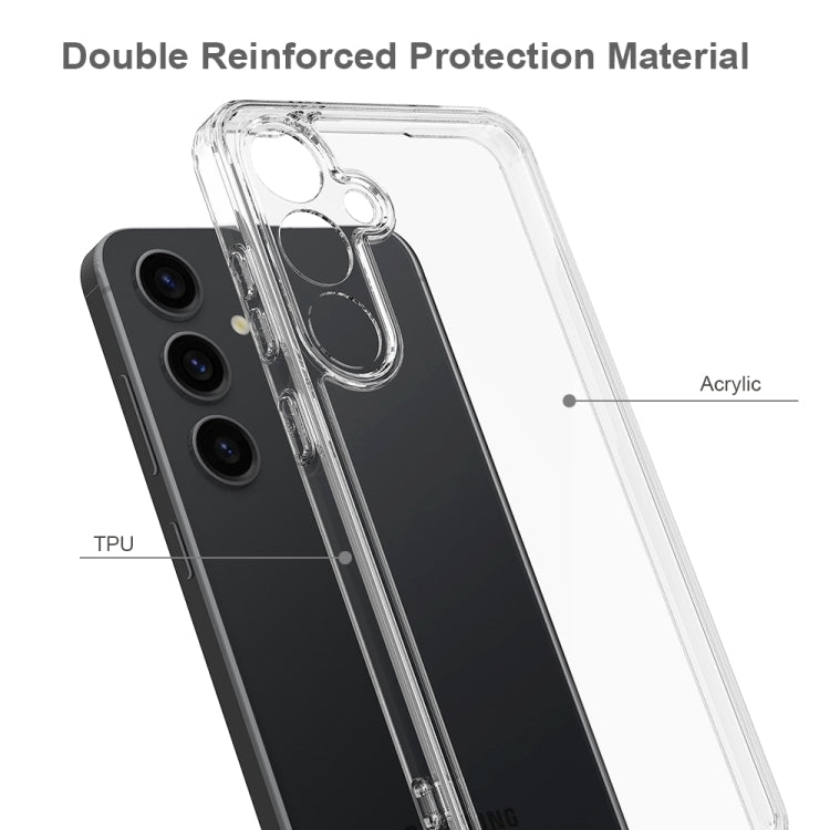 For Samsung Galaxy S25 5G Scratchproof Acrylic TPU Phone Case(Transparent)