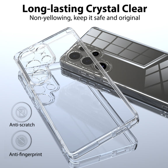 For Samsung Galaxy S25 Ultra 5G Scratchproof Acrylic TPU Phone Case(Transparent)