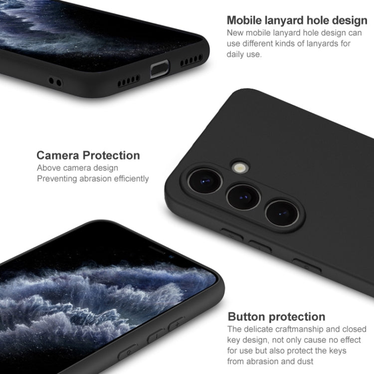 For Samsung Galaxy S25 5G imak UC-3 Series Shockproof Frosted TPU Phone Case(Black)