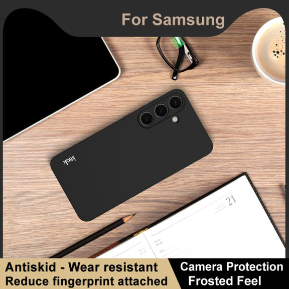 For Samsung Galaxy S25+ 5G imak UC-3 Series Shockproof Frosted TPU Phone Case(Black)