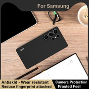 For Samsung Galaxy S25 Ultra 5G imak UC-3 Series Shockproof Frosted TPU Phone Case(Black)