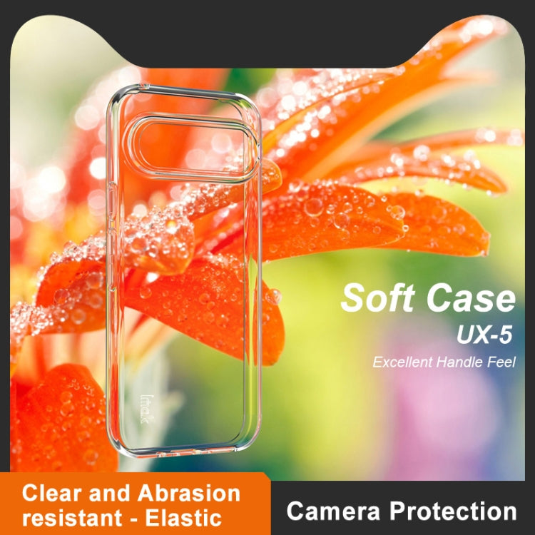 For Google Pixel 9 IMAK UX-5 Series Transparent Shockproof TPU Protective Phone Case(Transparent)