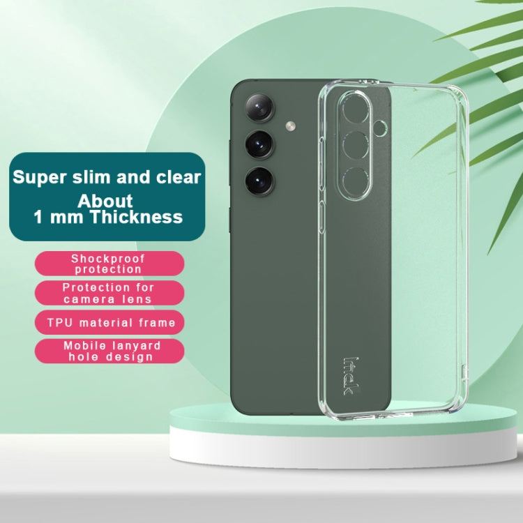 For Samsung Galaxy S24 FE 5G imak UX-5 Series Super Slim Transparent Shockproof TPU Protective Case(Transparent)
