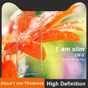 For Samsung Galaxy S24 FE 5G imak UX-5 Series Super Slim Transparent Shockproof TPU Protective Case(Transparent)