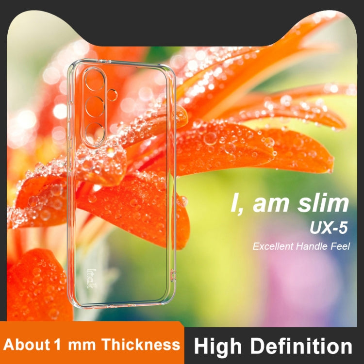For Samsung Galaxy S24 FE 5G imak UX-5 Series Super Slim Transparent Shockproof TPU Protective Case(Transparent)