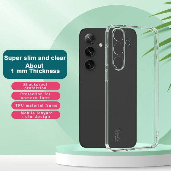 For Samsung Galaxy S25+ 5G imak UX-5 Series Super Slim Transparent Shockproof TPU Protective Case(Transparent)
